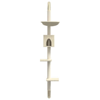 Kattenmeubel Wandgemonteerd Met Krabpaal 187 Cm Kleurig