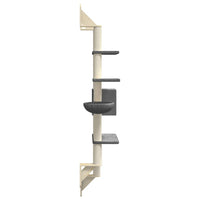 Kattenmeubel Wandgemonteerd Met Krabpaal 180 Cm