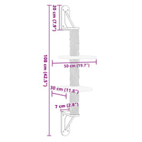Kattenmeubel Wandgemonteerd Met Krabpaal 108 Cm