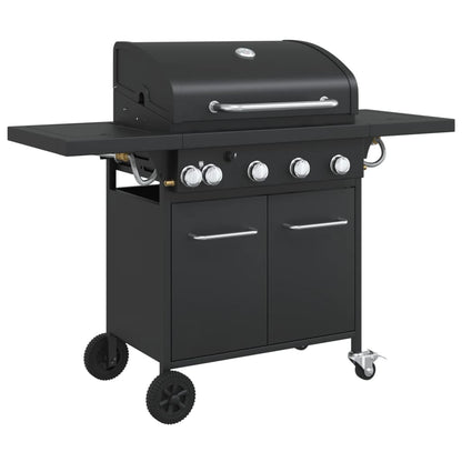 Gasbarbecue Met 5 Branders Gepoedercoat Staal Zwart Grijs Sonoma