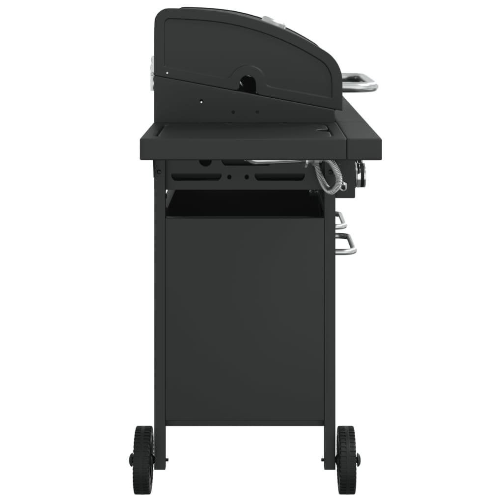 Gasbarbecue Met 5 Branders Gepoedercoat Staal Zwart Grijs Sonoma