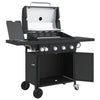 Gasbarbecue Met 5 Branders Gepoedercoat Staal Zwart