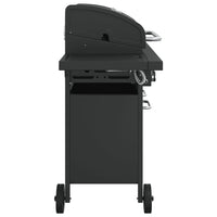Gasbarbecue Met Gepoedercoat Staal Zwart