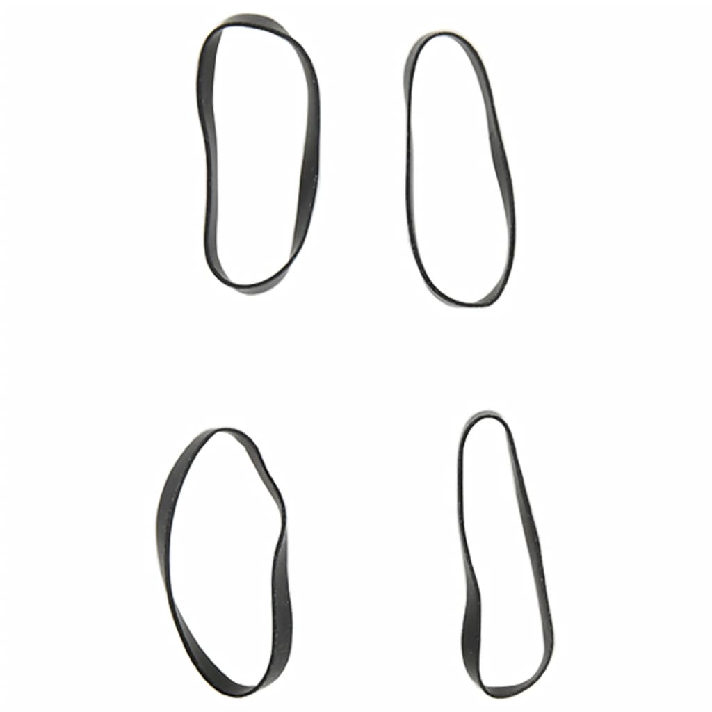 Haarelastiekjes Paard 500 St Silicone Zwart