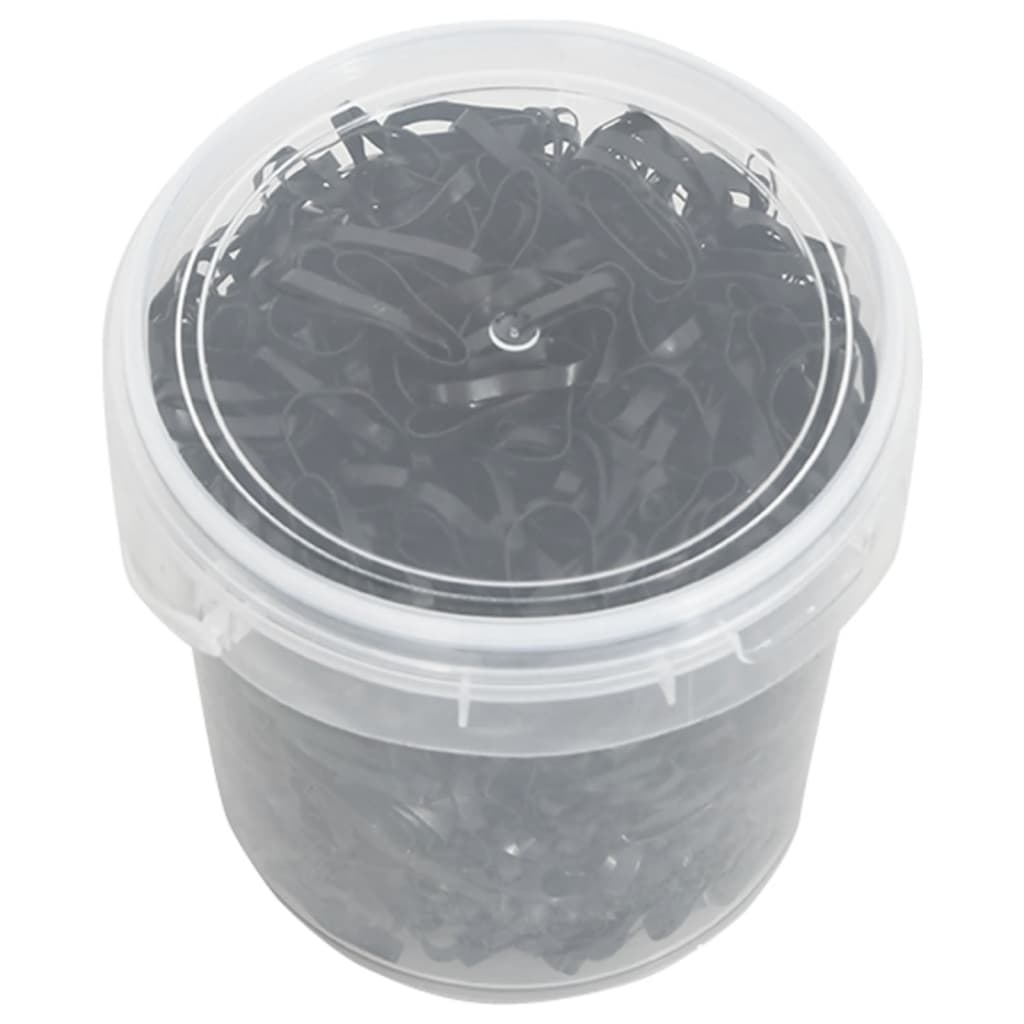 Haarelastiekjes Paard 1500 St Silicone Zwart