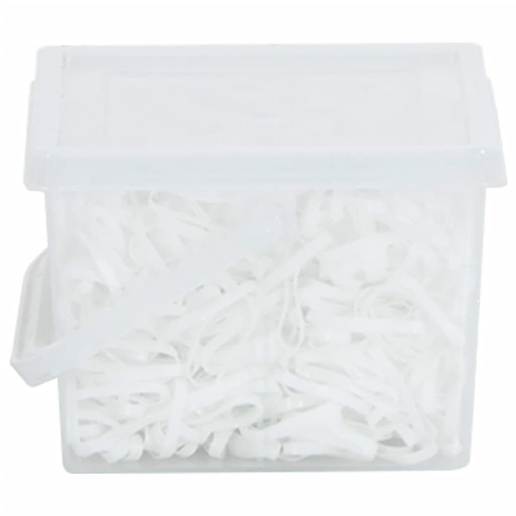 Haarelastiekjes Paard 2500 St Silicone Wit