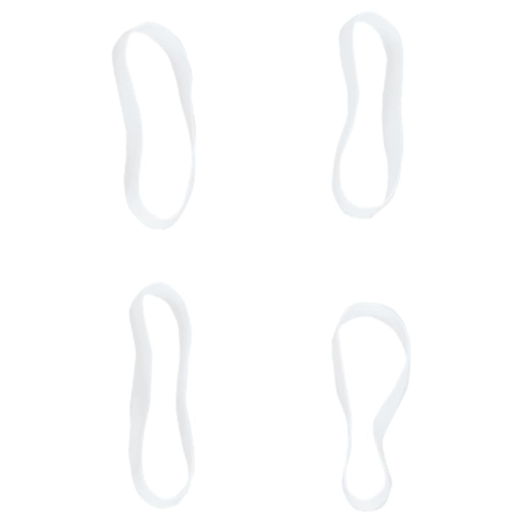 Haarelastiekjes Paard 2500 St Silicone Wit