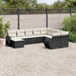 10-Delige Loungeset Met Kussens Poly Rattan