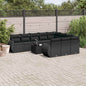 1 Loungeset Met Kussens Poly Rattan