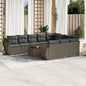 1 Loungeset Met Kussens Poly Rattan
