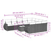 1 Loungeset Met Kussens Poly Rattan