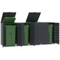 Containerberging Voor 1 Container 69X79X117 Cm Staal Antraciet