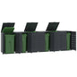 Containerberging Voor 1 Container 69X79X117 Cm Staal Antraciet