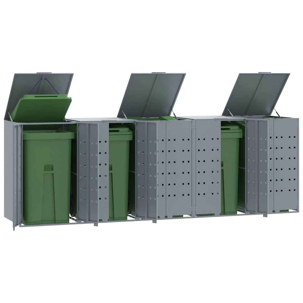 Containerberging Voor 1 Container 69X79X117 Cm Staal Grijs