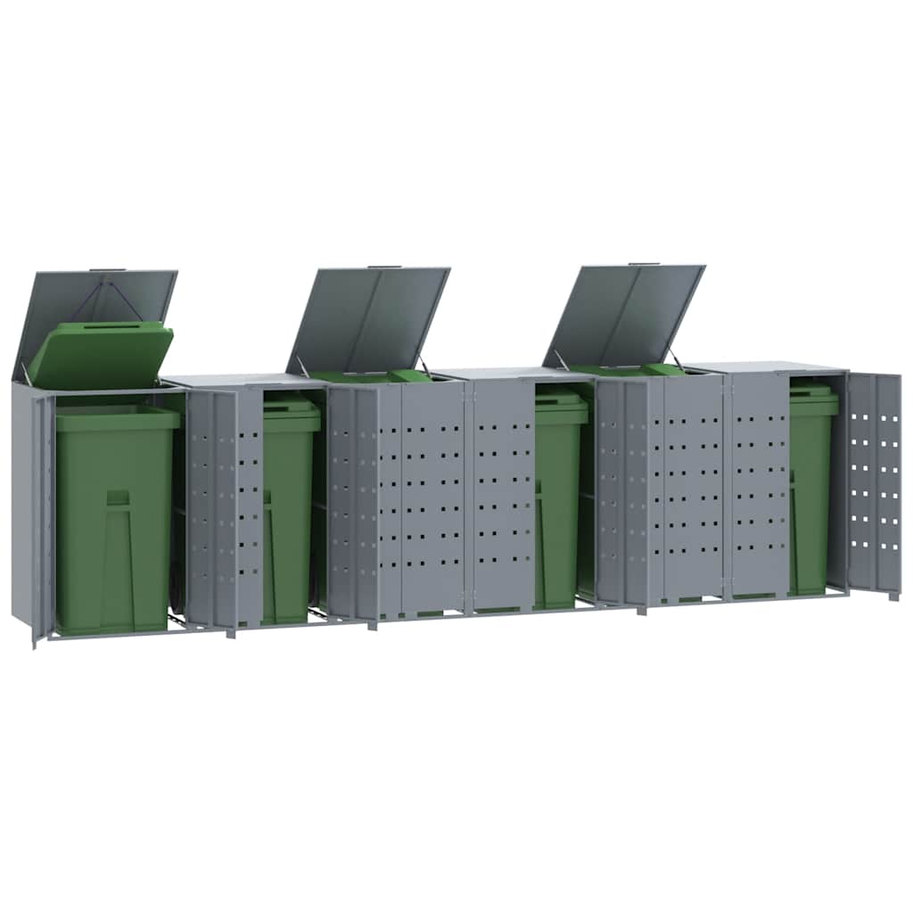 Containerberging Voor 1 Container 69X79X117 Cm Staal Grijs