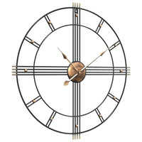 Wandklok Ø60 Cm Ijzer Zwart
