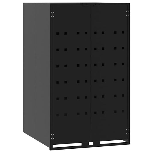 Containerberging Voor 1 Container 69X79X117 Cm Staal Zwart