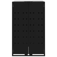 Containerberging Voor 1 Container 69X79X117 Cm Staal Zwart