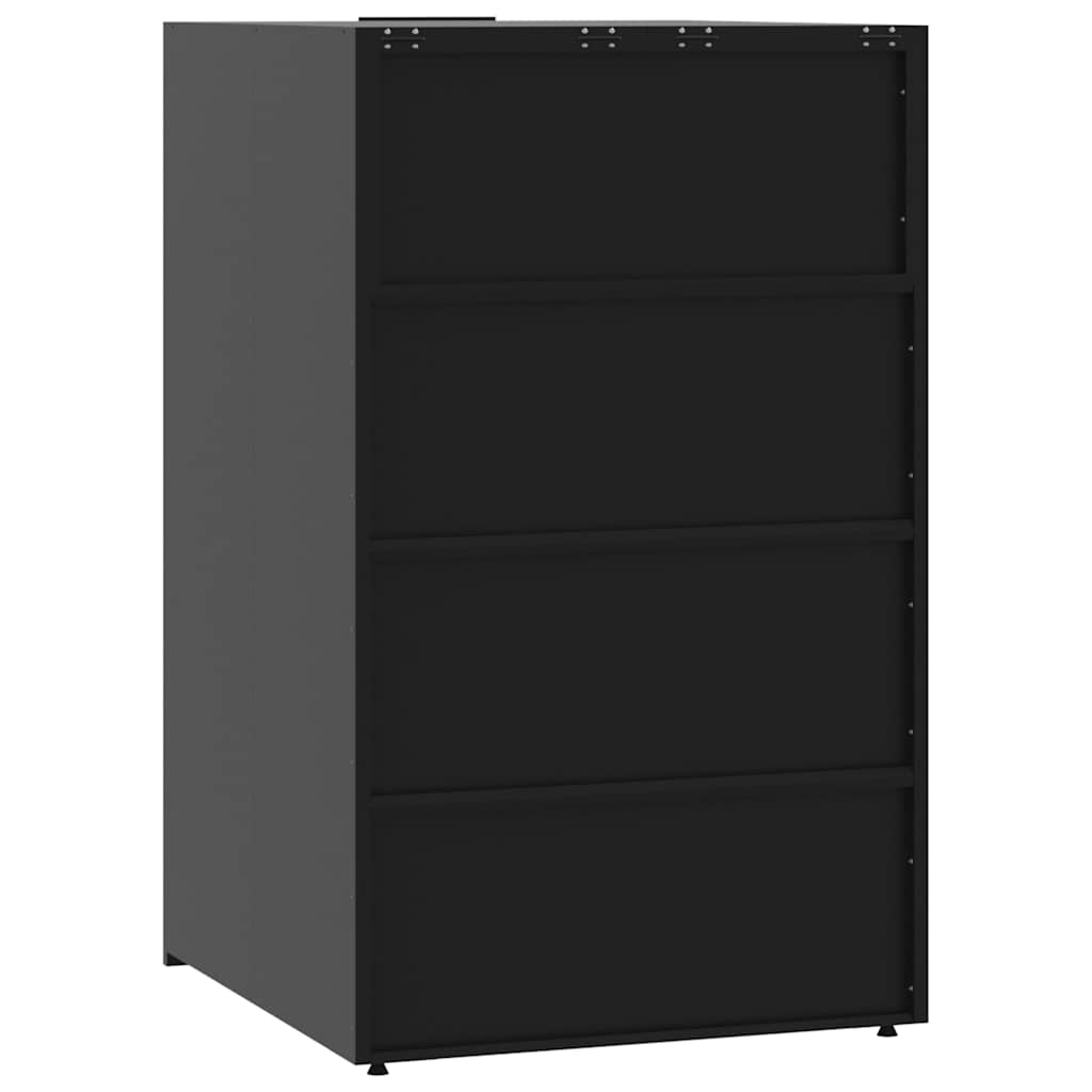 Containerberging Voor 1 Container 69X79X117 Cm Staal Zwart