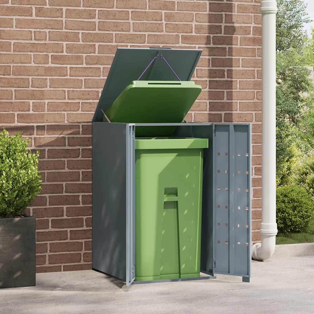 Containerberging Voor 1 Container 69X79X117 Cm Staal Grijs