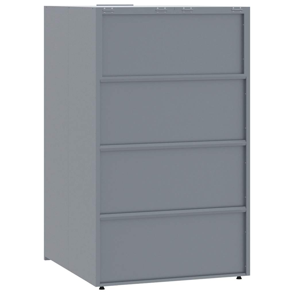 Containerberging Voor 1 Container 69X79X117 Cm Staal Grijs