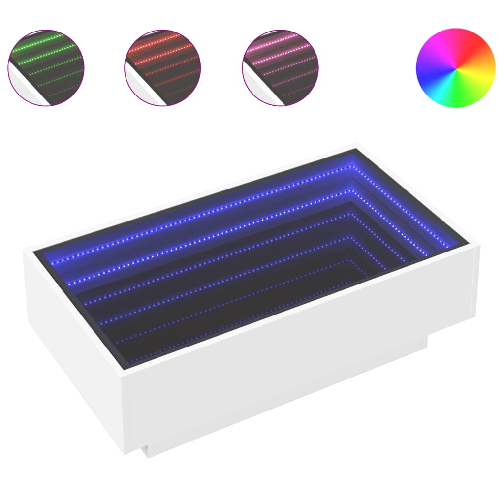 Salontafel Met Led Bewerkt Hout