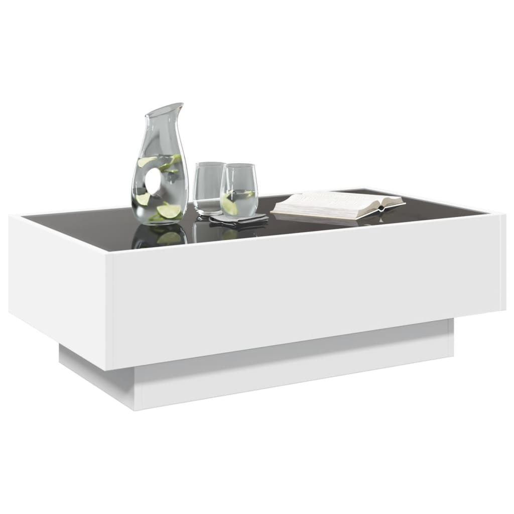 Salontafel Met Led Bewerkt Hout