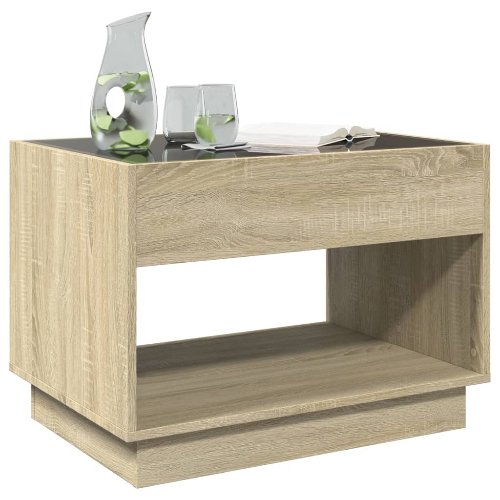 Salontafel Met Infinity Led 70X50X50 Cm Kleurig