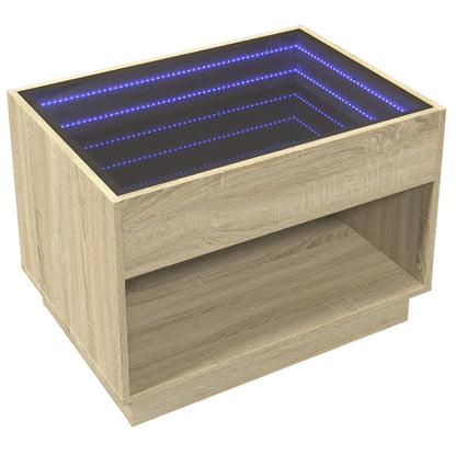 Salontafel Met Infinity Led 70X50X50 Cm Kleurig
