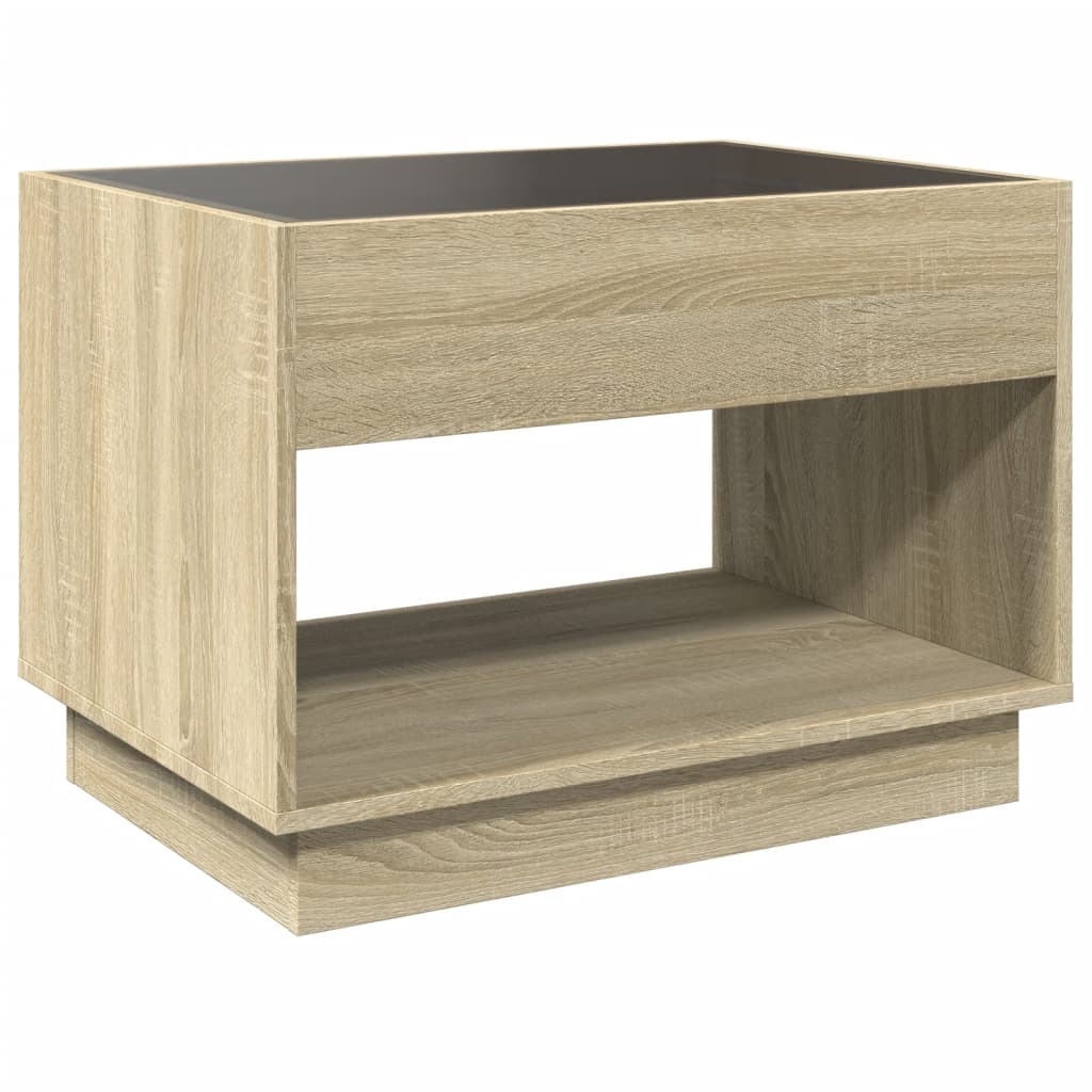 Salontafel Met Infinity Led 70X50X50 Cm Kleurig