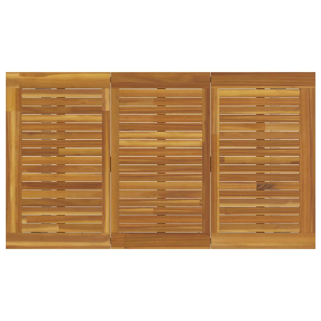 Tuin Eetset 5 Pcs En Bruin Massief Acaciahout