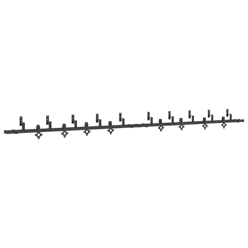 Doos Met Onderdelen Voor Schuifdeur 427 Cm Staal Zwart