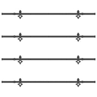 Doos Met Onderdelen Voor Schuifdeur 427 Cm Staal Zwart