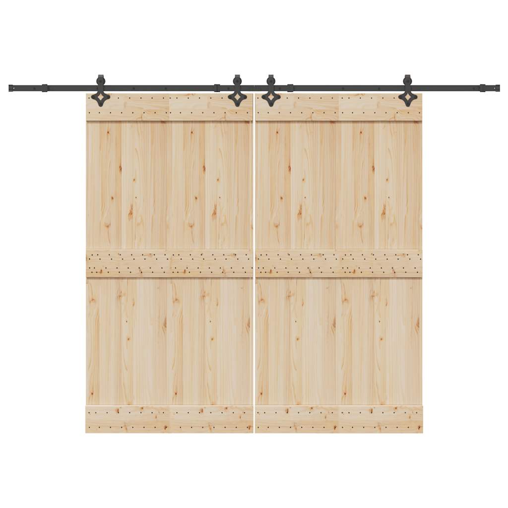 Doos Met Onderdelen Voor Schuifdeur 427 Cm Staal Zwart