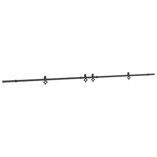 Doos Met Onderdelen Voor Schuifdeur 427 Cm Staal Zwart