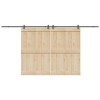 Doos Met Onderdelen Voor Schuifdeur 427 Cm Staal Zwart