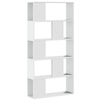 Boekenkast 5-Laags 80,5X23,5X162,5 Cm Bewerkt Hout