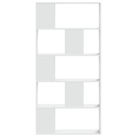 Boekenkast 5-Laags 80,5X23,5X162,5 Cm Bewerkt Hout