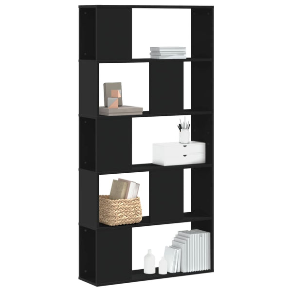 Boekenkast 5-Laags 80,5X23,5X162,5 Cm Bewerkt Hout