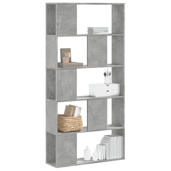 Boekenkast 5-Laags 80,5X23,5X162,5 Cm Bewerkt Hout