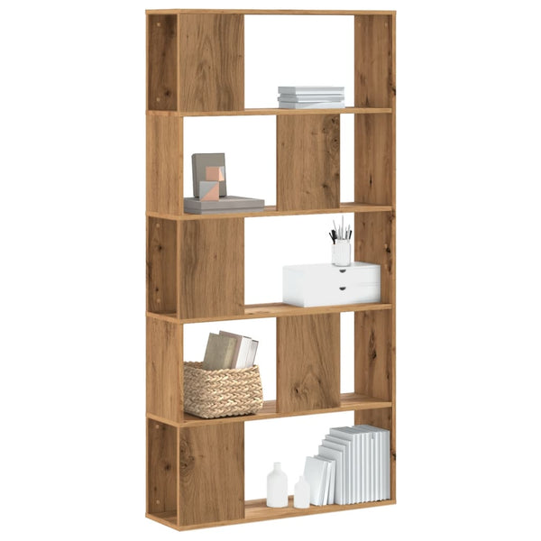 Boekenkast 5-Laags 80,5X23,5X162,5 Cm Bewerkt Hout