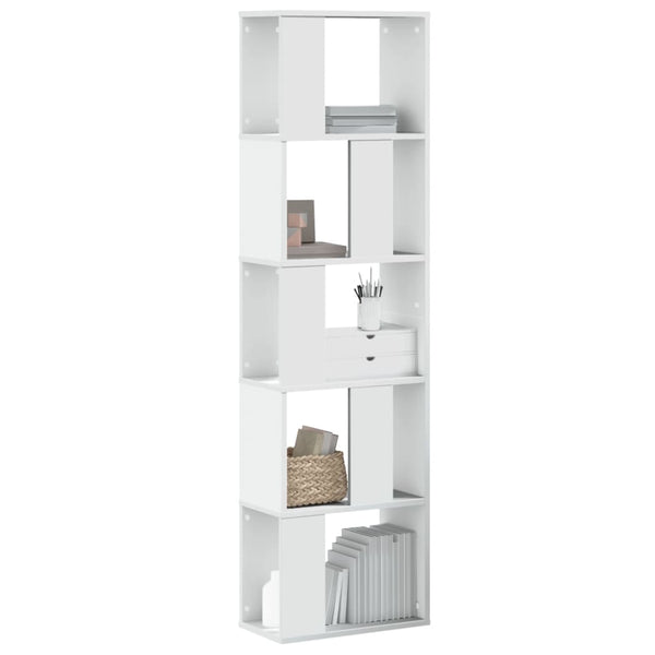 Boekenkast 5-Laags 80,5X23,5X162,5 Cm Bewerkt Hout
