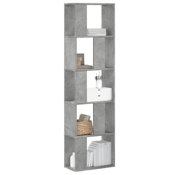 Boekenkast 5-Laags 80,5X23,5X162,5 Cm Bewerkt Hout