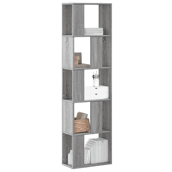 Boekenkast 5-Laags 80,5X23,5X162,5 Cm Bewerkt Hout