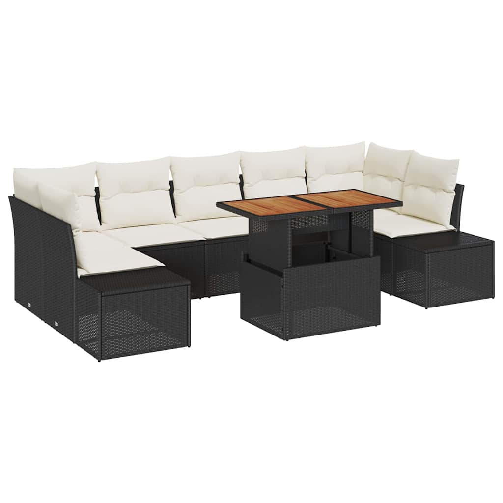 Tuin Eetset Met Kussen 8 Pcs 100 X 55 X 73 Cm