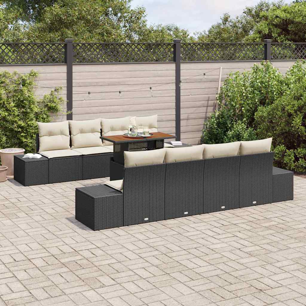 Tuin Eetset Met Kussen 9 Pcs 100 X 55 X 73 Cm