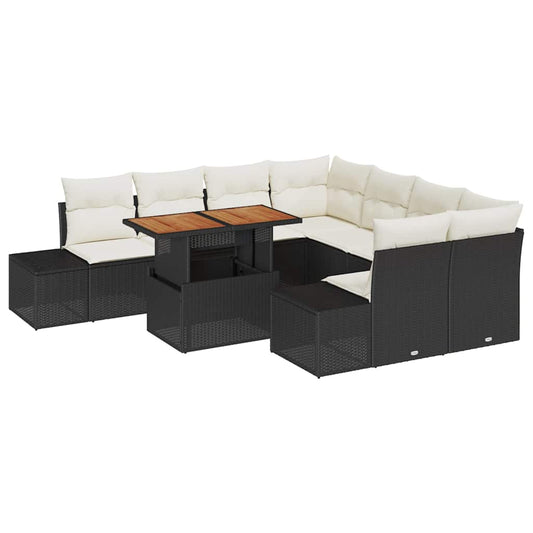 Tuin Eetset Met Kussen 9 Pcs 100 X 55 X 73 Cm