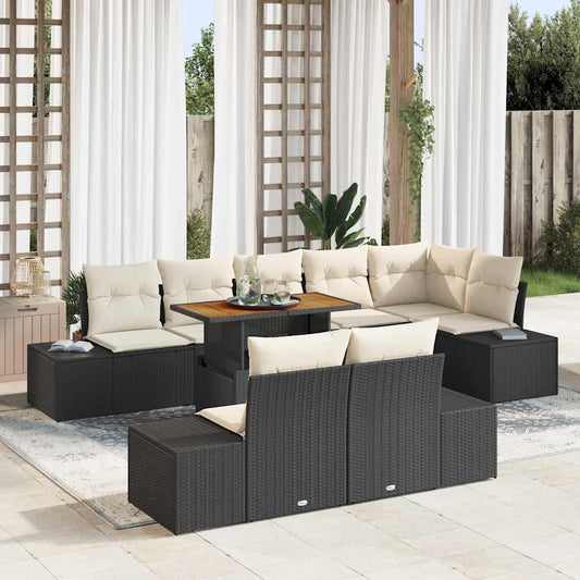 Tuin Eetset Met Kussen 9 Pcs 100 X 55 X 73 Cm