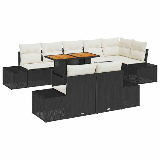 Tuin Eetset Met Kussen 9 Pcs 100 X 55 X 73 Cm