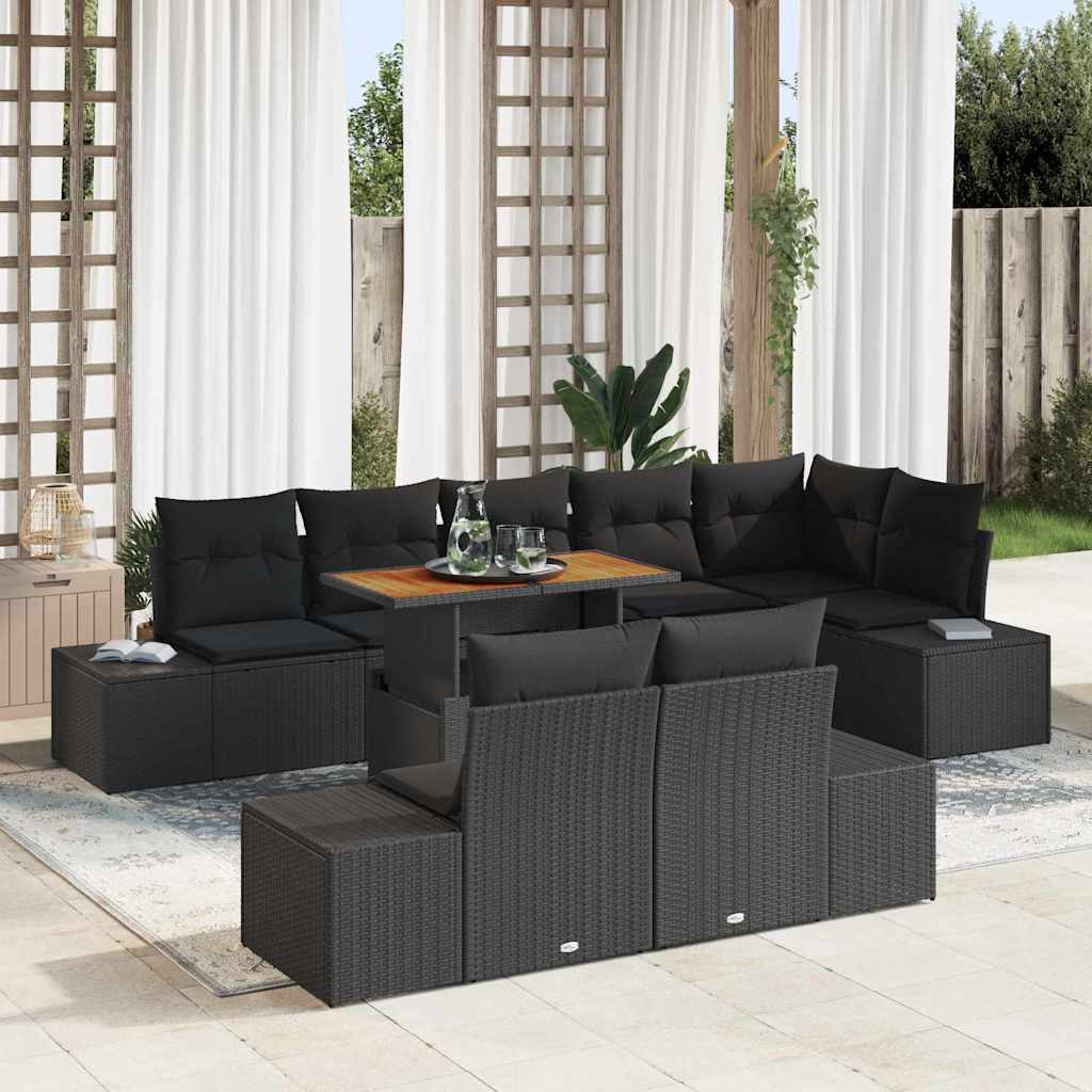 Tuin Eetset Met Kussen 9 Pcs 100 X 55 X 73 Cm